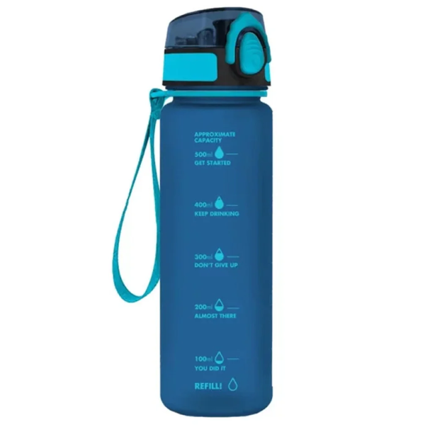 Bouteille à Eau MUST PCTG 650ml avec échelle de graduation.