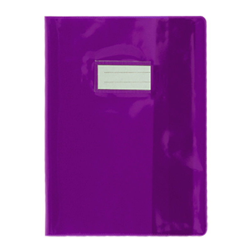 Protège-Cahier En Pvc Glossy 17x22 - Purple.