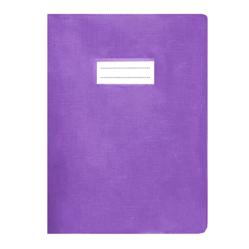 Protège-Cahier En Pvc Lino A4 - Purple.