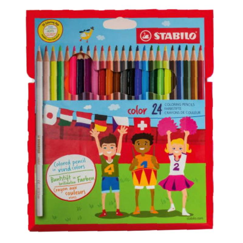 Pack de 24 couleurs de couleur - STABILO color.