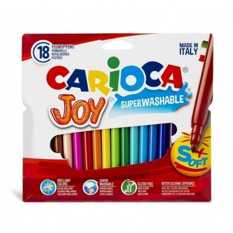 Feutres Joy 18 pièces - Carioca.