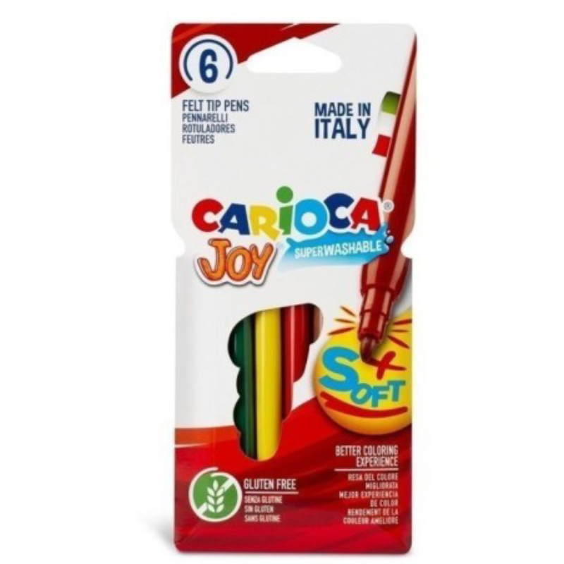 Set De 6 Feutres Ulta Lavables - Carioca Joy.