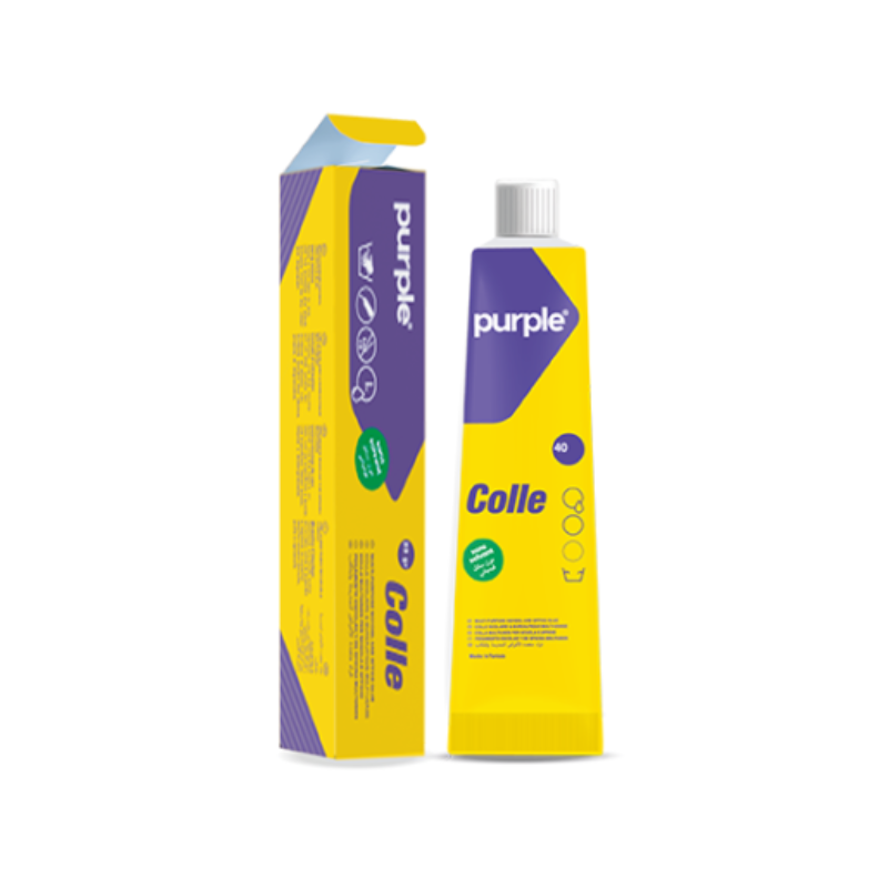 Colle Transparente en Tube - Purple