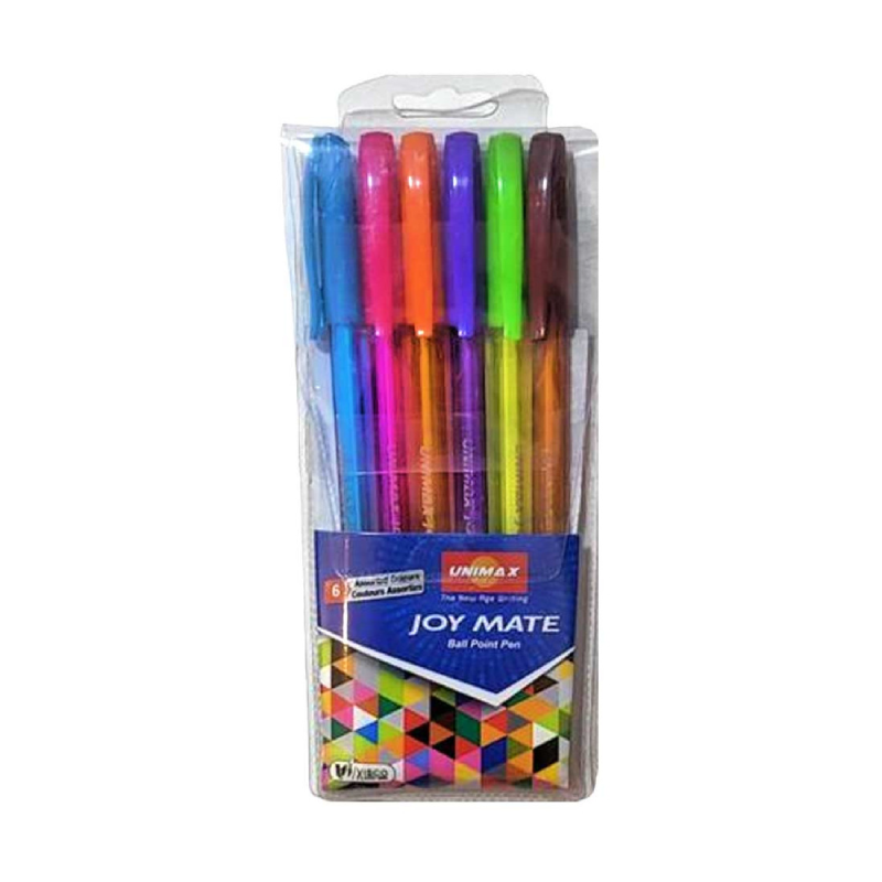 Pochette De 6 Stylos Joymate - Unimax.