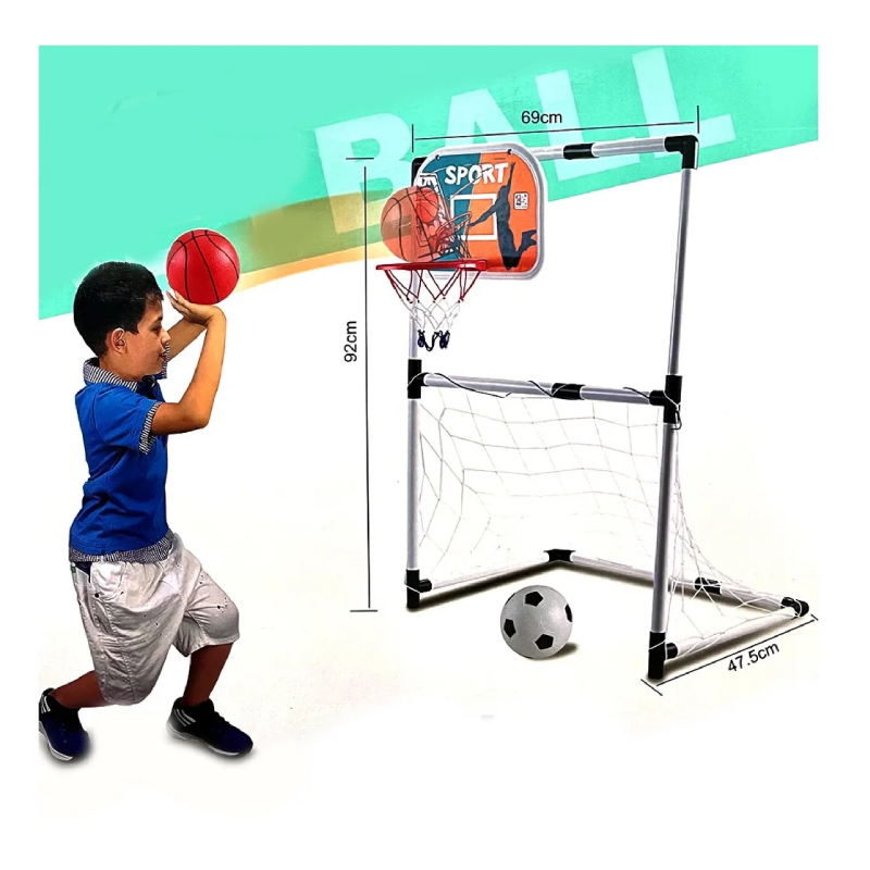 Kit Sport Series 2en1 Basket & Football.