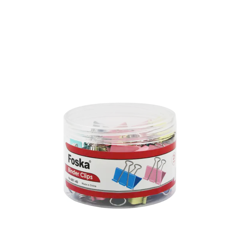 Boite De 40 Pince à Clip 19mm Couleur - Foska