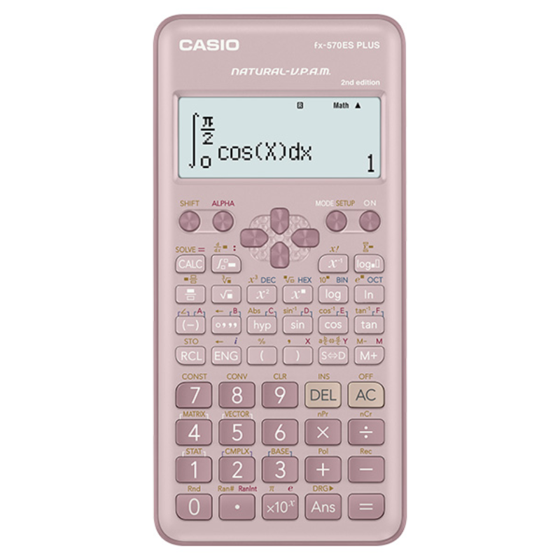 Calculatrice Scientifique Casio FX-570ES Plus-PK - 2ème Edition.