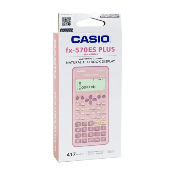 Calculatrice Scientifique Casio FX-570ES Plus-PK - 2ème Edition
