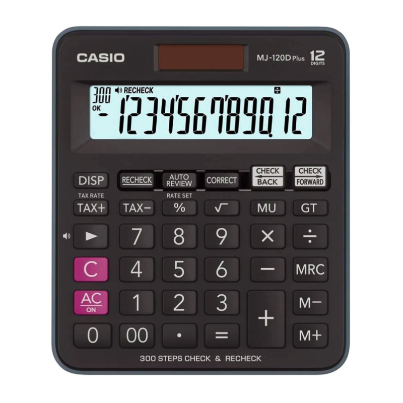 Calculatrice Casio Mini-Just MJ-120D Plus BK.