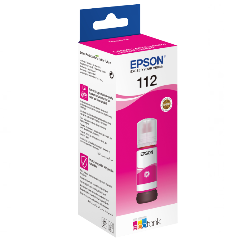Bouteille d'Encre Original Epson EcoTank 112.