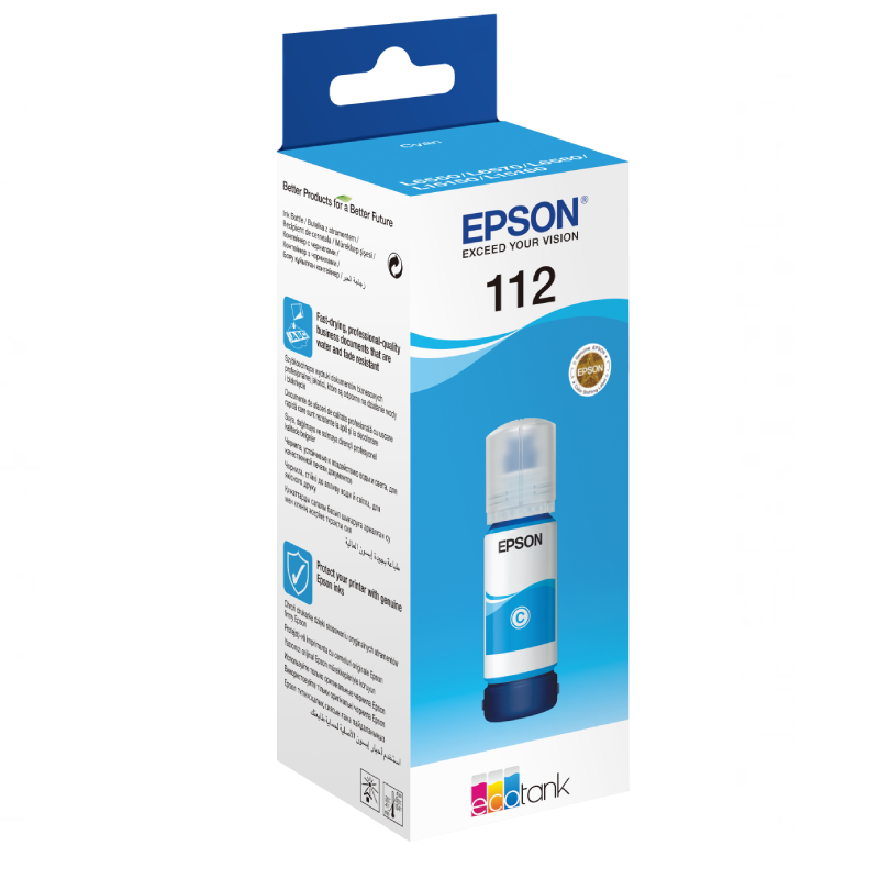 Bouteille d'Encre Original Epson EcoTank 112.