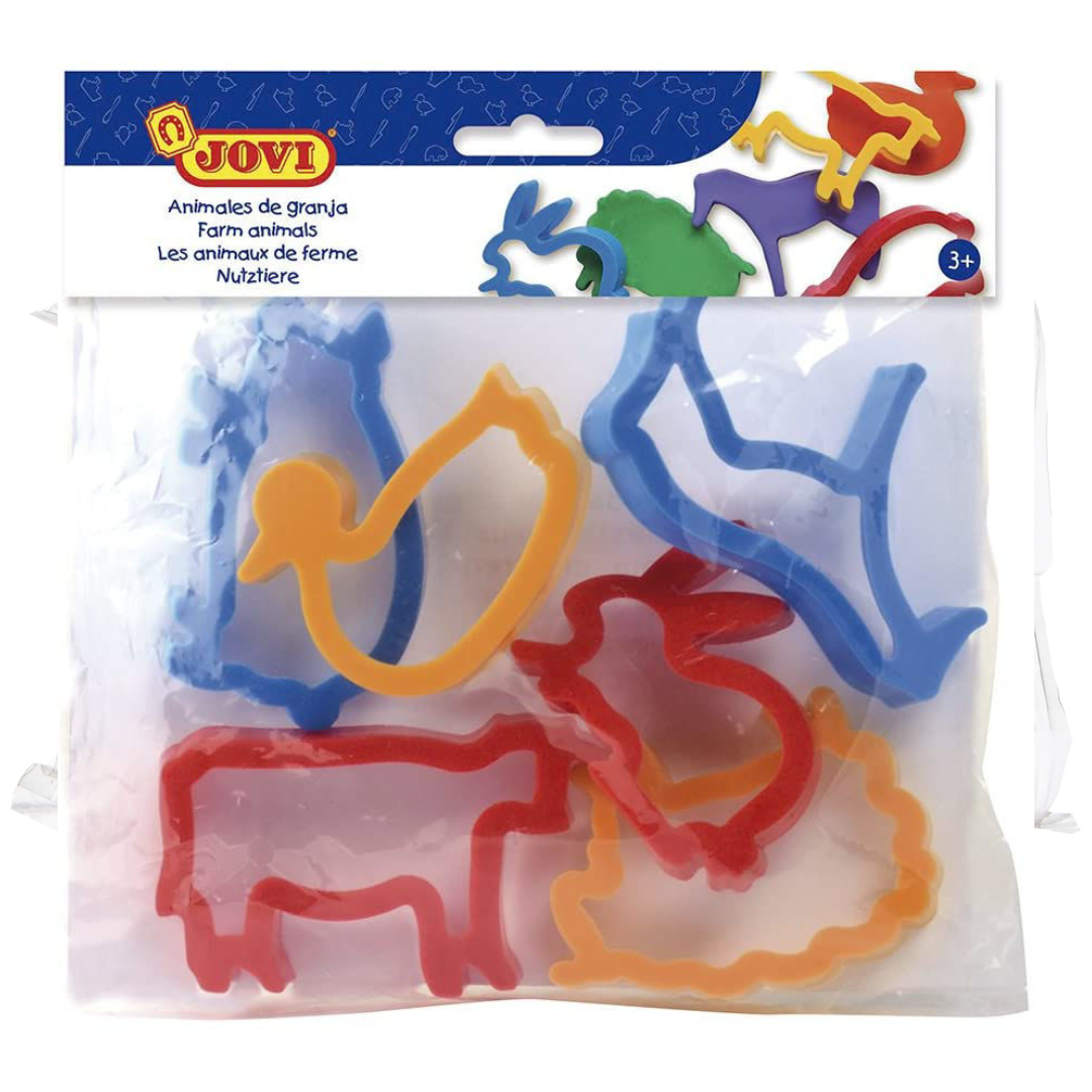 Sachet Moules Jovi - Animaux de la Ferme - 7 pièces.
