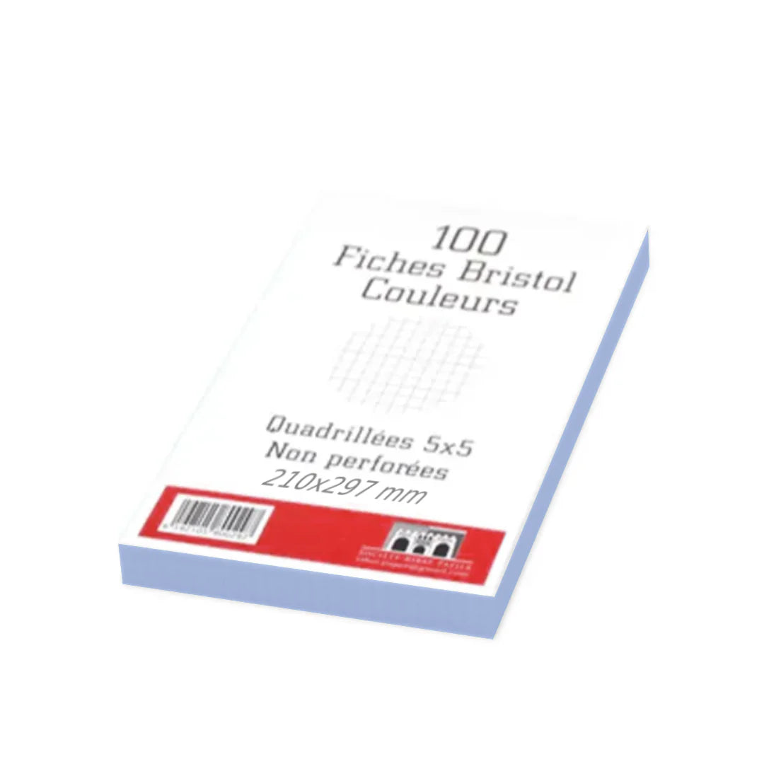 Fiches Bristol GM Blanches Paq. 100 – Ribat.