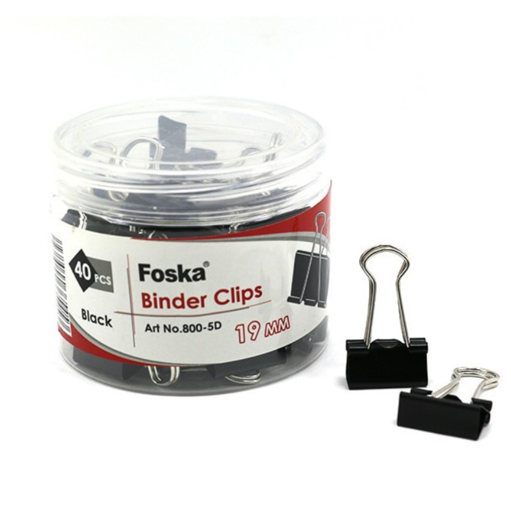 Pince à Clip Noir 19mm Foska 800-5D B40.