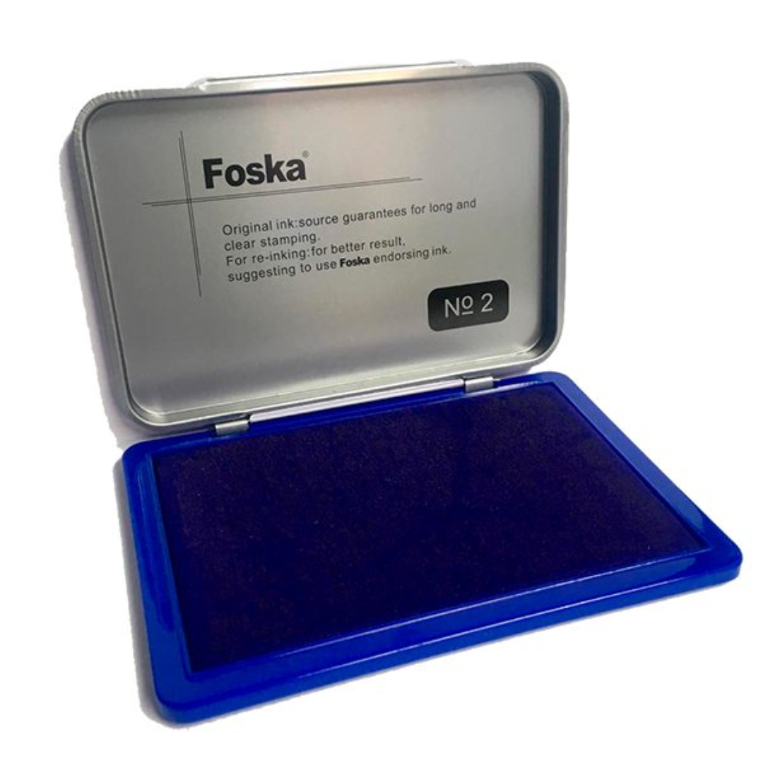 Boîte à Tampon Foska Bleu SY-008.