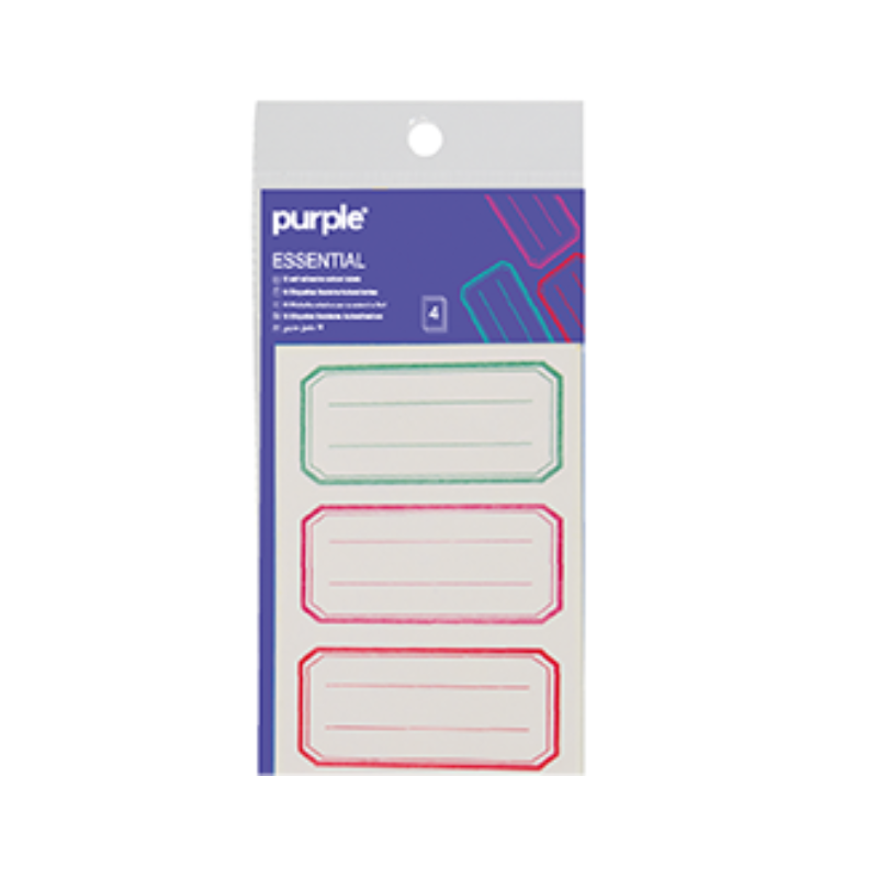12 étiquettes cahier et livres 7,5x3,5 essential ii.