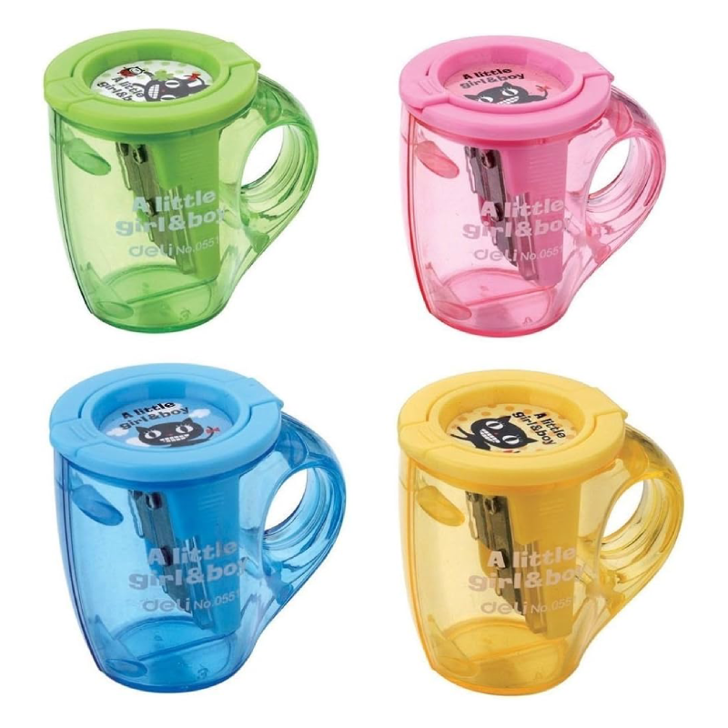 Taille-crayon deli 2 trous + réservoir réf 0551.