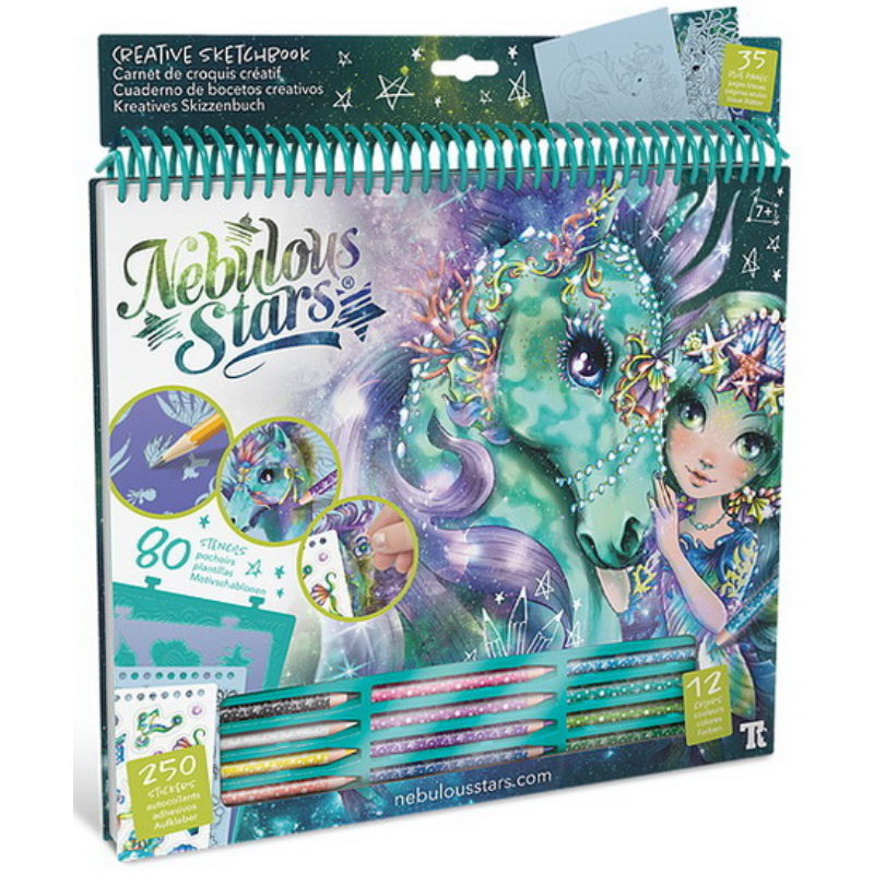 Carnet De Croquis Créatif - Chevaux Fantastiques - Nebulous Stars.