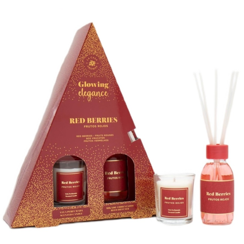 Pack Mikado 85 ml + Bougie Parfumée 65 g – Fruits.