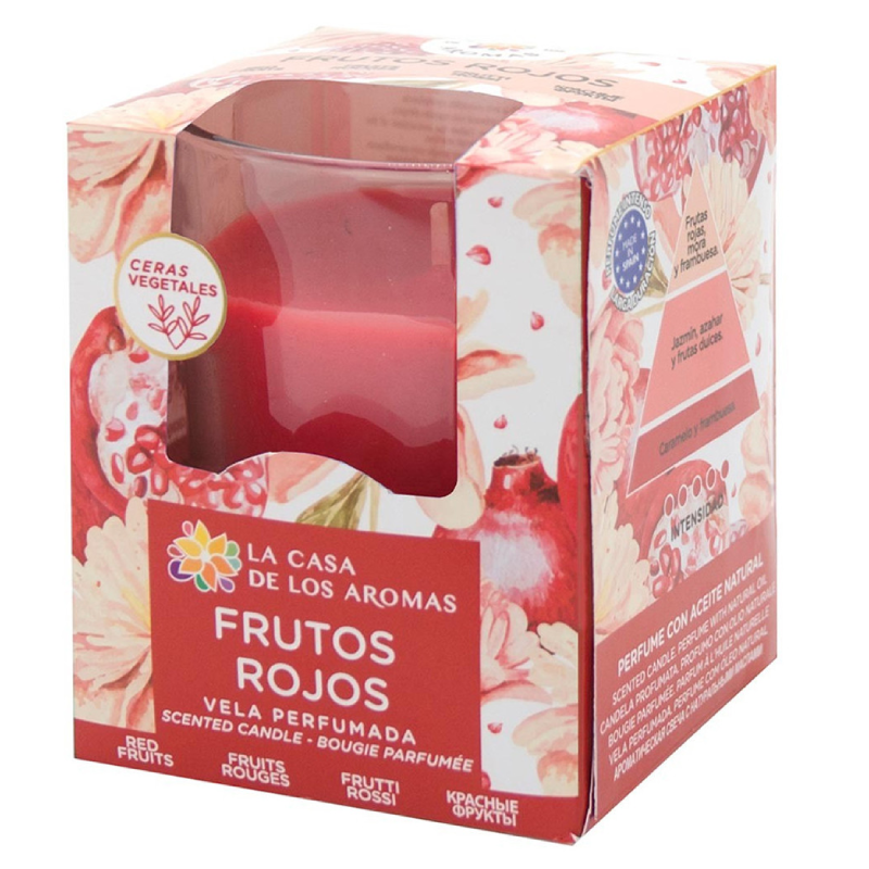 Bougie Parfumée Intense Fruits Rouges, 140gr.