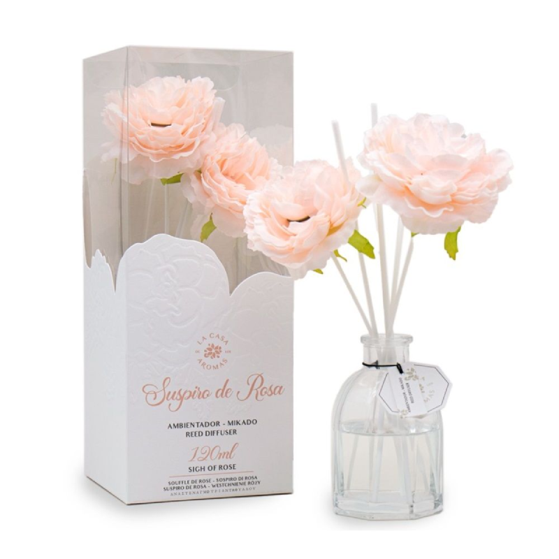 Désodorisant Mikado Bloom Souffle de Rose, 120 ml.