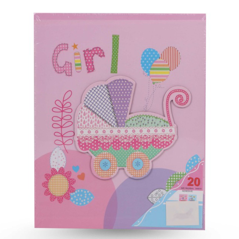 Album Bébé Adhésif – Moyen Modèle (19 x 24 cm).