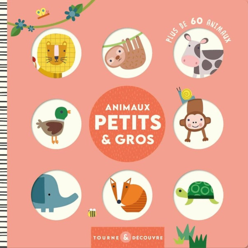Tourne et Découvre – Animaux Petits et Gros.