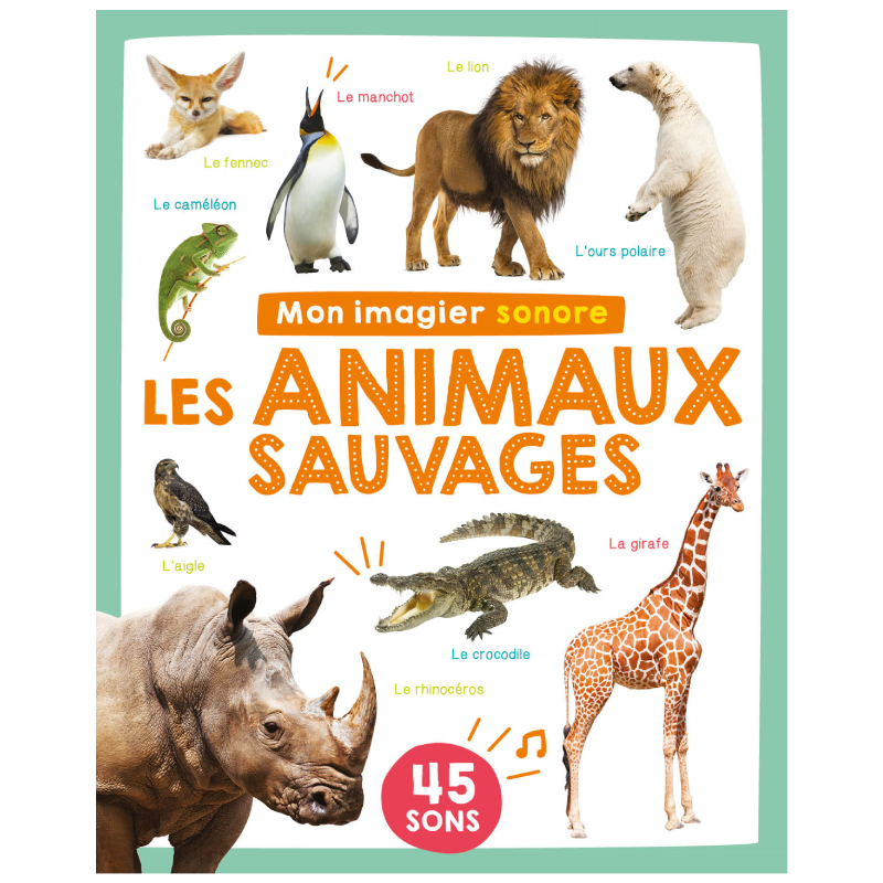 Mon Imagier Sonore – Animaux Sauvages.