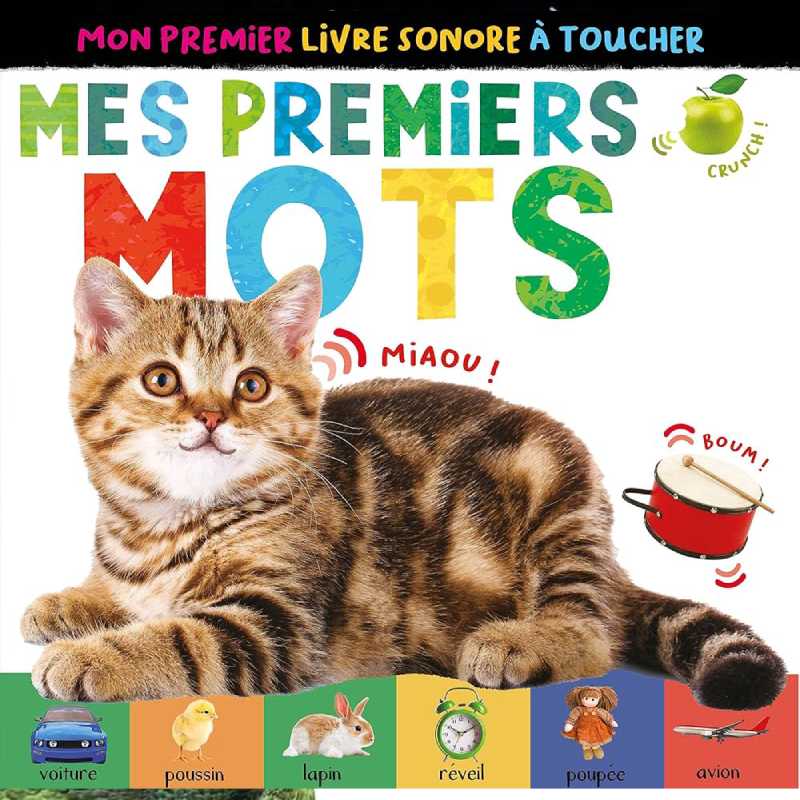 Mon premier livre sonore à toucher - Mes premiers mots.