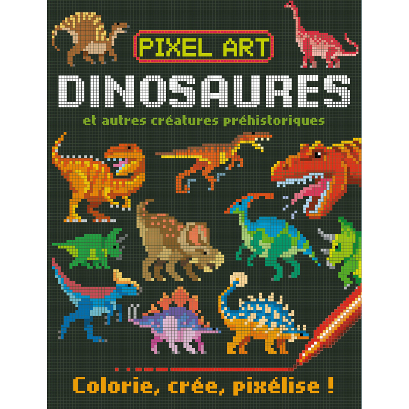 Pixel Art - Dinosaures.