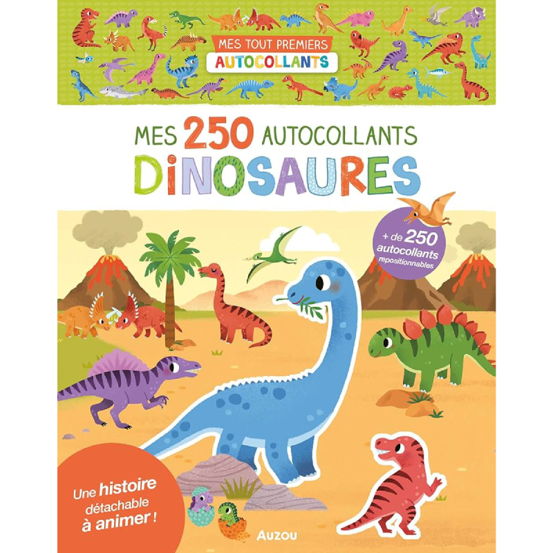 Mes 250 autocollants – Dinosaures.