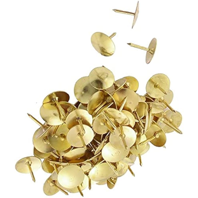 Boite De 50 Punaises gold Métalliques Buro Max.