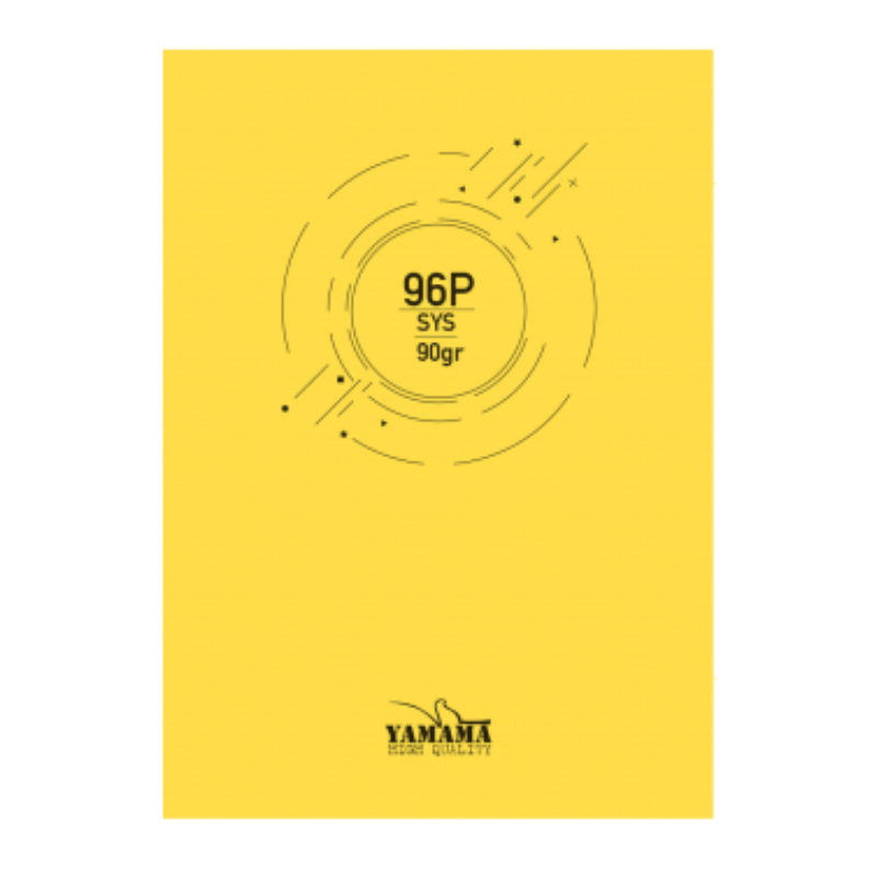 Cahier Piqué GM Yamama – 96 Pages – Jaune – 90g.