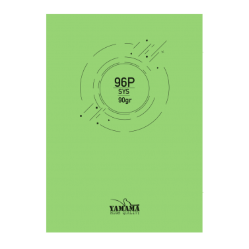 Cahier Piqué GM Yamama – 96 Pages – Vert – 90g.