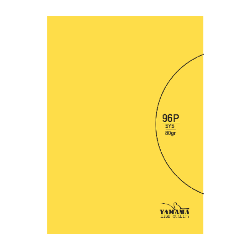 Cahier Piqué PM Yamama – 96 Pages – Jaune – 80g.