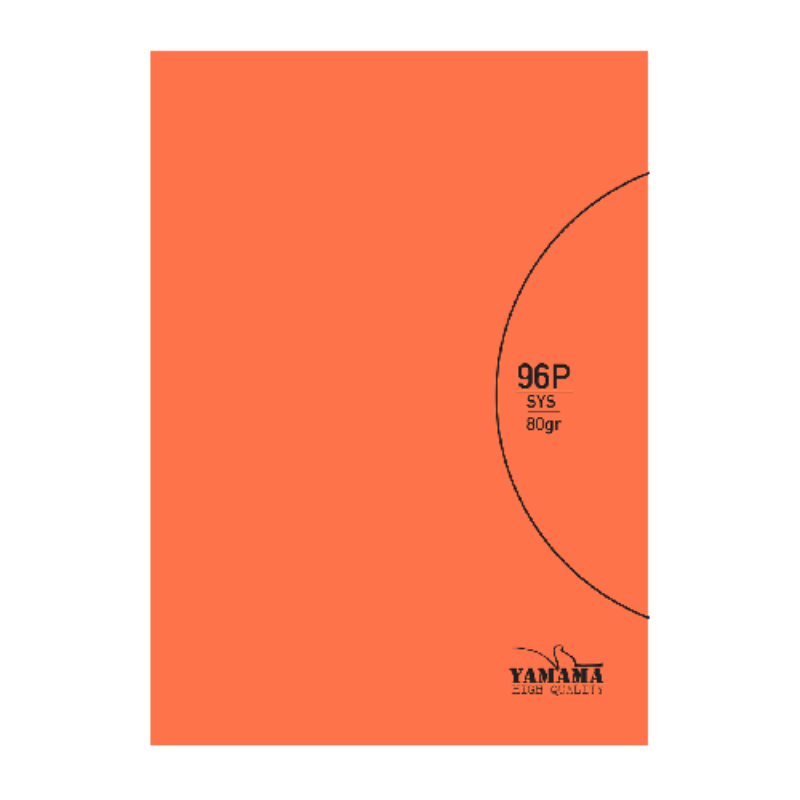Cahier Piqué PM Yamama – 96 Pages – Orange – 80g.