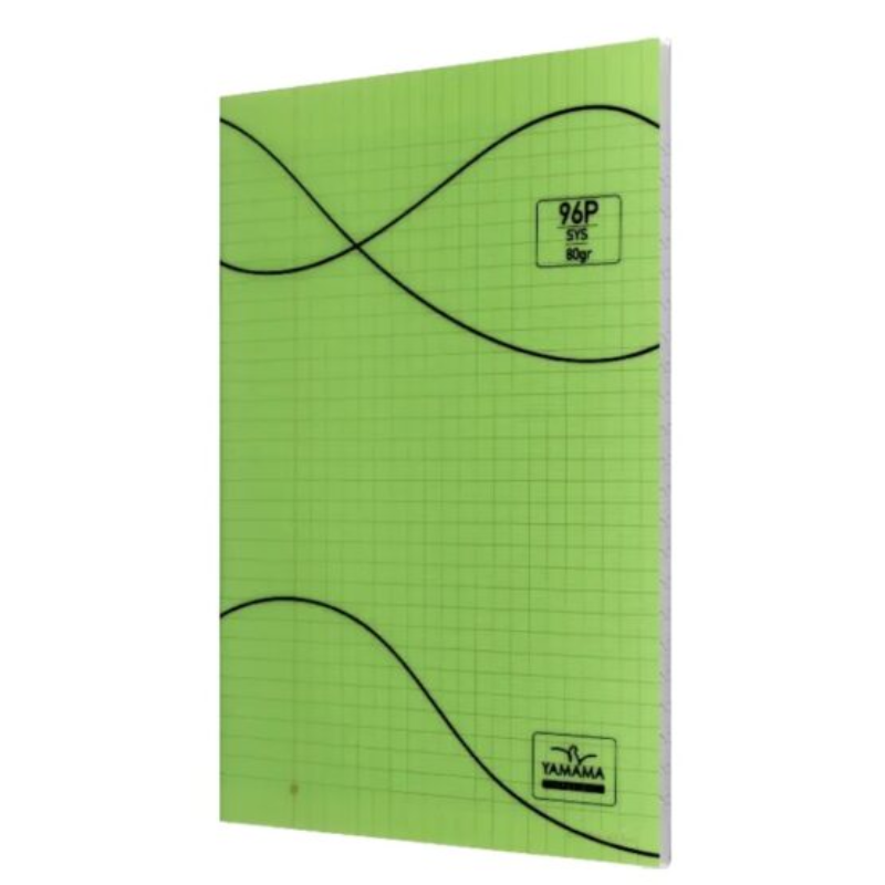 Cahier Piqué PM Yamama – 96 Pages – Vert – 90g.