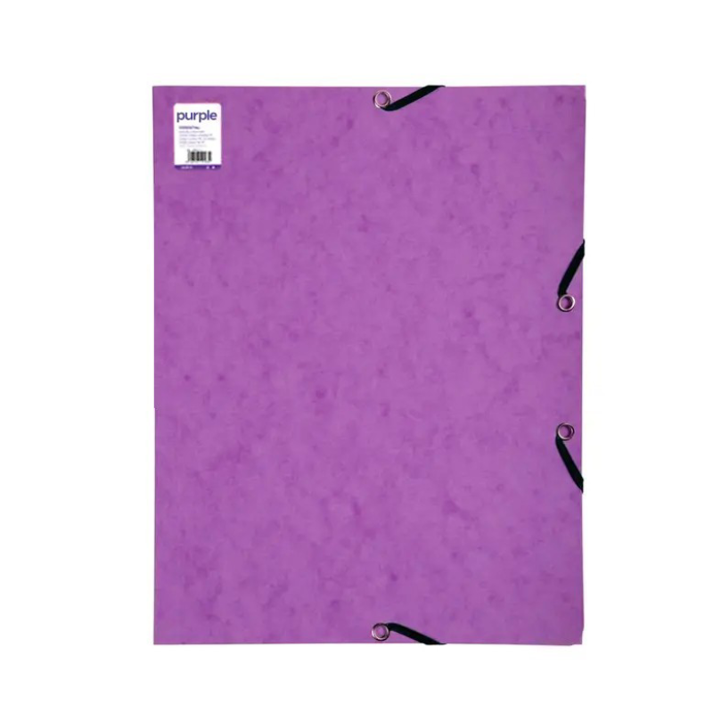 Chemise 3 Rabats Carton Lustré Imprimée – Violet Pastel.