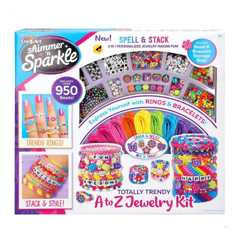kit Création Bracelets Totally Trendy A to Z Jewelry - Shimmer 'n Sparkle.