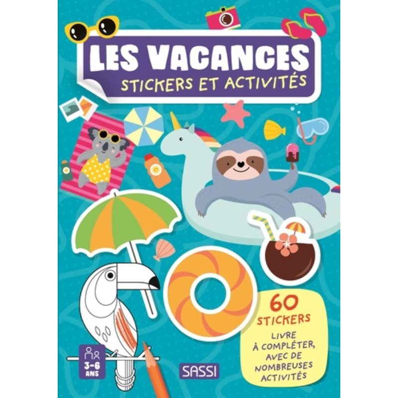 Stickers et Activités – Les Vacances.
