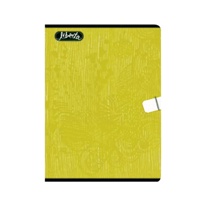 Cahier Piqué 96 Pages – Petit Modèle – Jaune – 90g – Liberta.