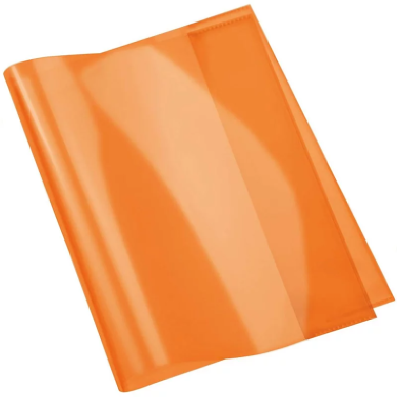 Protège-Cahier En PVC Cristal A4, Orange - Purple.