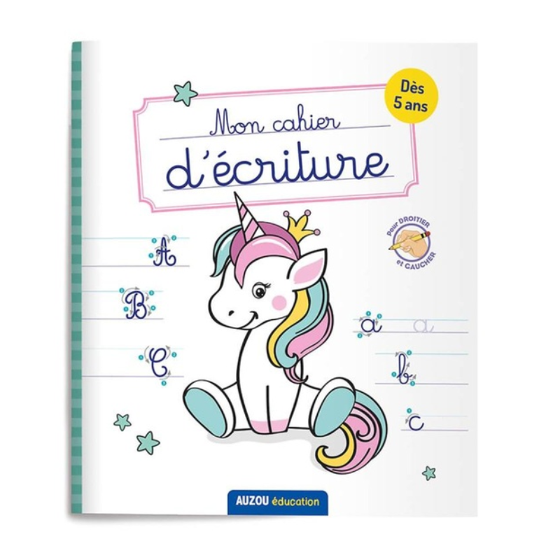 Mon Cahier d’Écriture – Licornes.