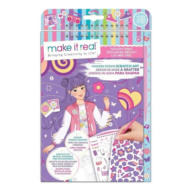 Livre d'Activités à Gratter Pour Adolescents et Enfants - Make It Real.