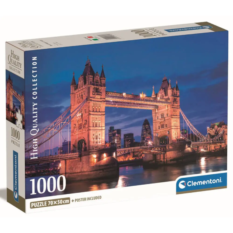 Puzzle 1000 Pièces - Pont de la Tour la Nuit.