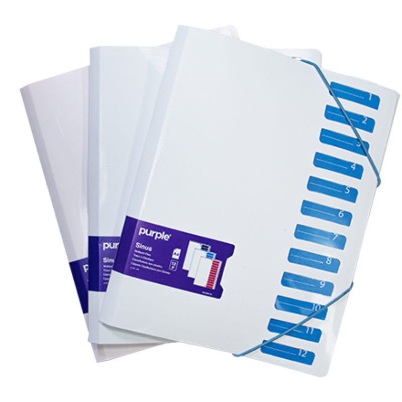 Trieur à Élastique 12 Positions – Bicolore Sinus.