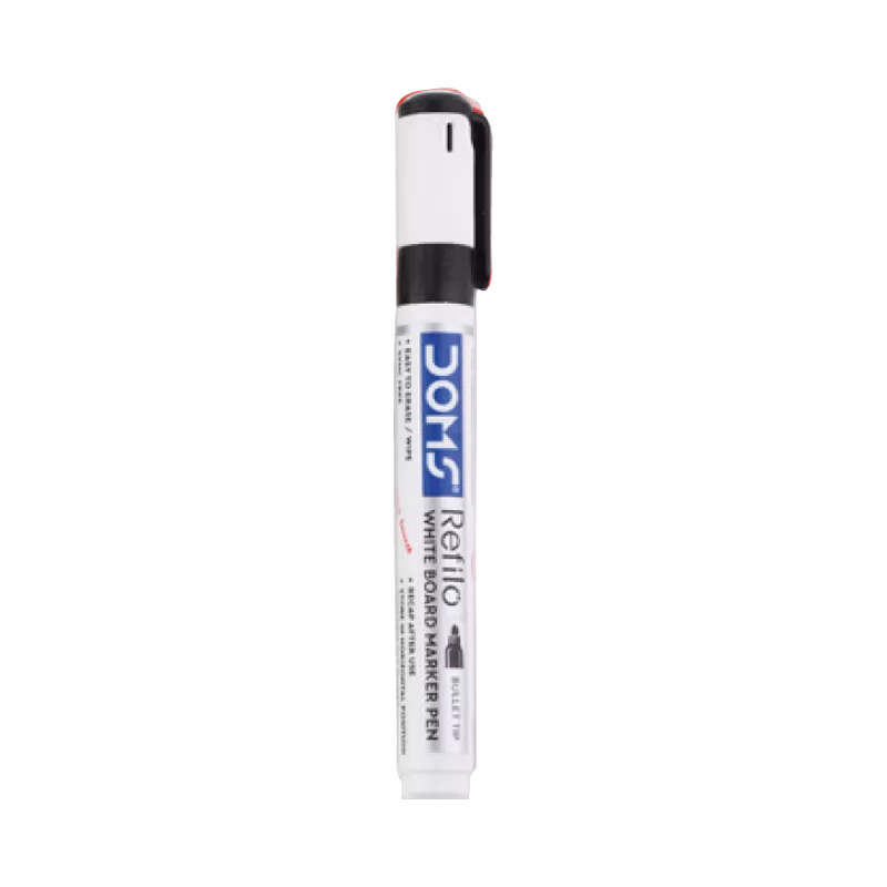 Marqueur Tableau Blanc Rond – Doms Refilo Noir (x10).