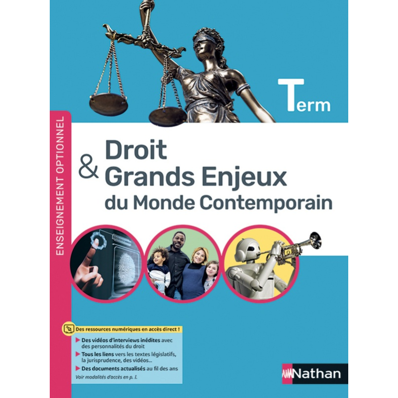 Droit et Grands Enjeux du Monde Contemporain – Terminale | Manuel | Éd. 2024.