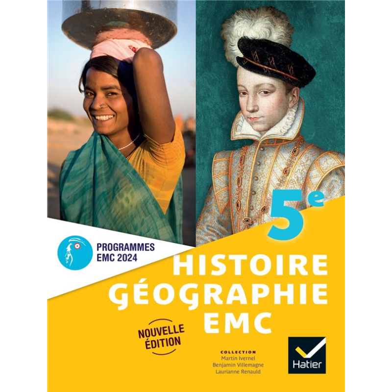 Histoire-Géographie-EMC 5e – Livre Élève | Éd. 2024.
