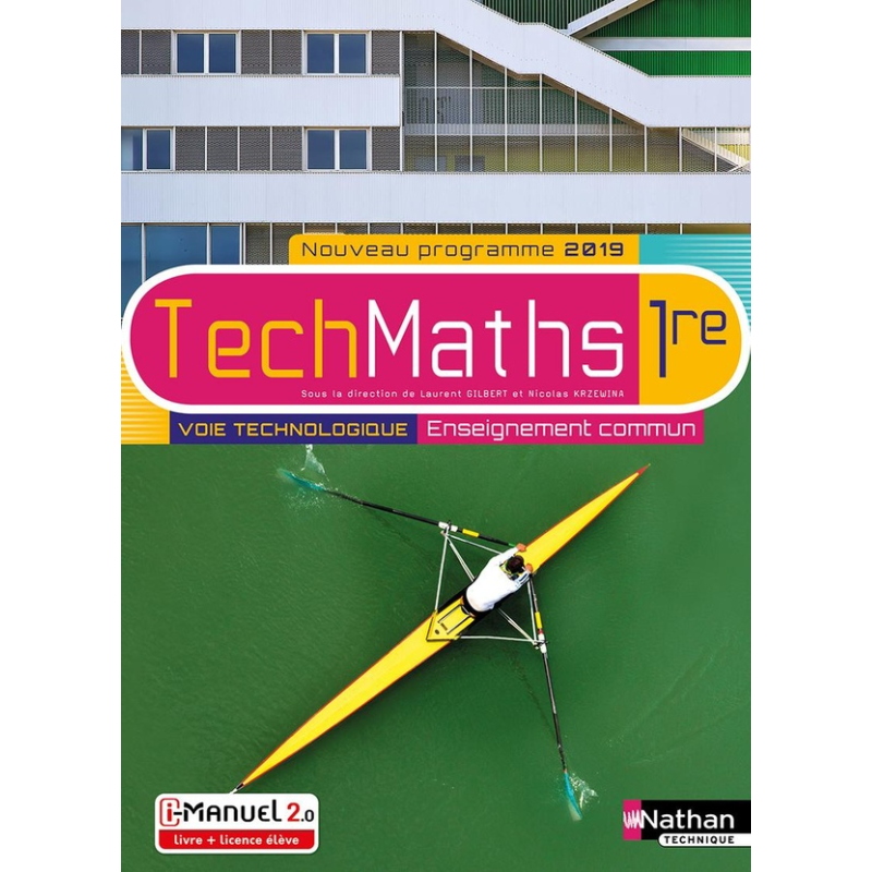 Techmaths 1re – Voie Technologique – Enseignement Commun – Livre + Licence.